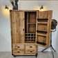 Industrial Drinks Cabinet – Tall Metal Bar Cabinet for Home & Entertaining - DK Fabrications