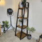 Ladder Bookshelf – Industrial Ladder Shelf for Storage & Display - DK Fabrications