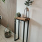 Industrial Side Table – Slim Narrow Console Table for Hallway & Living Room - DK Fabrications