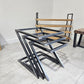 nest of table frames raw steel 
