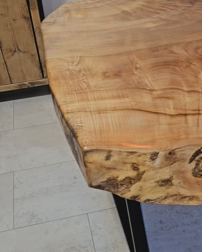 Live edge Sycamore dining table