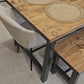 Industrial wood dining table for modern homes