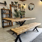 Handmade Dining Table with Spider-Style Legs – Farmhouse Industrial Furniture | UK Made