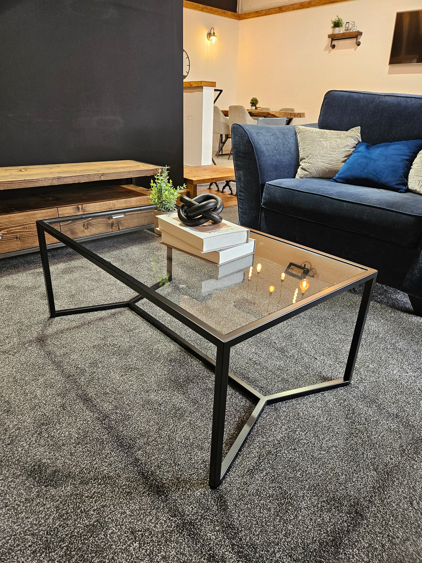 Glass coffee table|UK Made - DK Fabrications
