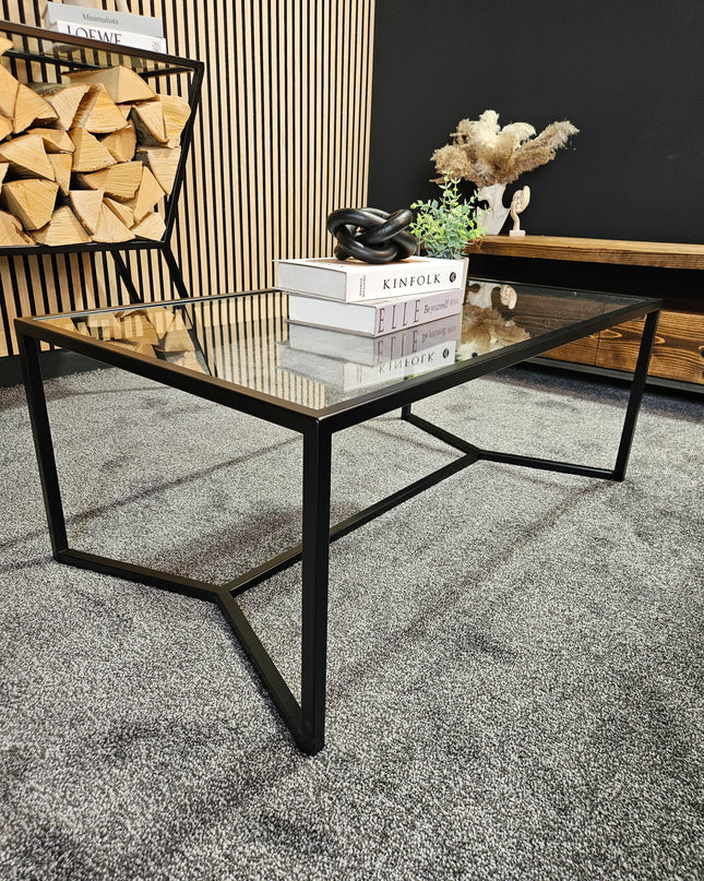 Glass coffee table|UK Made - DK Fabrications