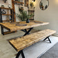 Handmade Dining Table with Spider-Style Legs – Farmhouse Industrial Furniture | UK Made