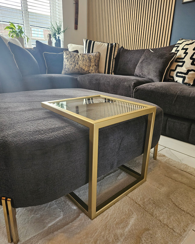 Cantilever ottoman table - DK Fabrications