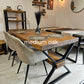 Chunky Dining Table – Handmade Farmhouse Dining Table in Solid Wood | UK Made