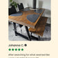 Chunky Dining Table with A-Frame Legs – Handmade Rustic Furniture | UK Made