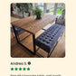 Rustic Industrial Dining Table with Square Steel Legs – Handmade Table | UK Made