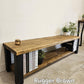 Industrial Rustic Vanity Unit with Cupboard – Solid Wood & Metal