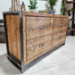 Rustic Industrial Chest of Drawers – Wood & Metal Storage Cabinet - DK Fabrications