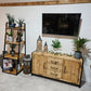 Rustic Industrial Sideboard – Wood & Metal Storage Cabinet - DK Fabrications