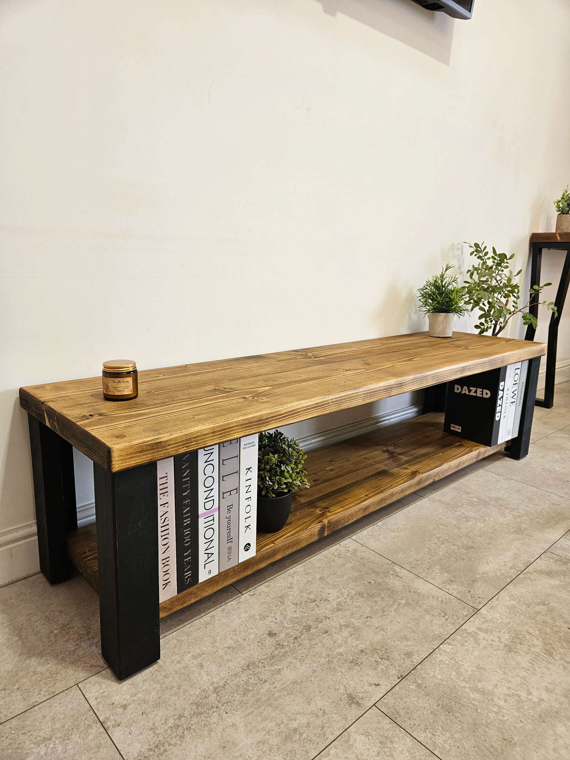 Rustic TV Stand – Industrial Furniture Media Console - DK Fabrications
