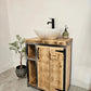 Rustic Vanity Unit – Industrial-Style Bathroom Cabinet for Small Spaces - DK Fabrications