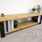 Industrial Rustic Vanity Unit with Cupboard – Solid Wood & Metal