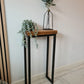 Industrial Side Table – Slim Narrow Console Table for Hallway & Living Room - DK Fabrications