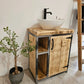 Rustic Vanity Unit – Industrial-Style Bathroom Cabinet for Small Spaces - DK Fabrications