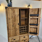 Industrial Drinks Cabinet – Tall Metal Bar Cabinet for Home & Entertaining - DK Fabrications