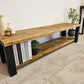 Rustic TV Stand – Industrial Furniture Media Console - DK Fabrications
