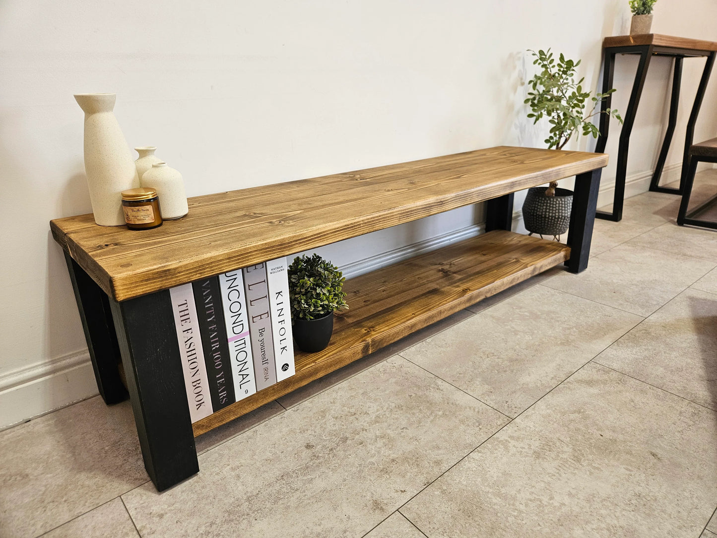 Rustic TV Stand – Industrial Furniture Media Console - DK Fabrications