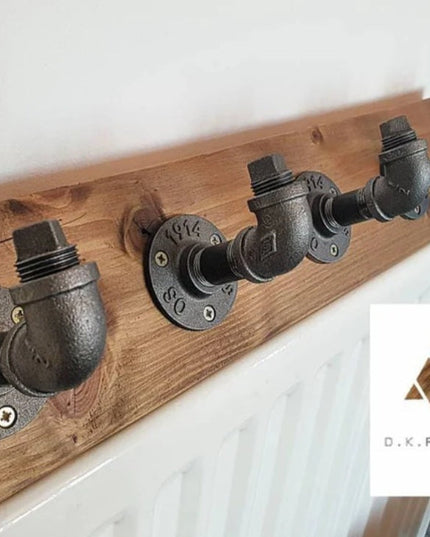 Industrial coat rack-iron hooks | UK Made