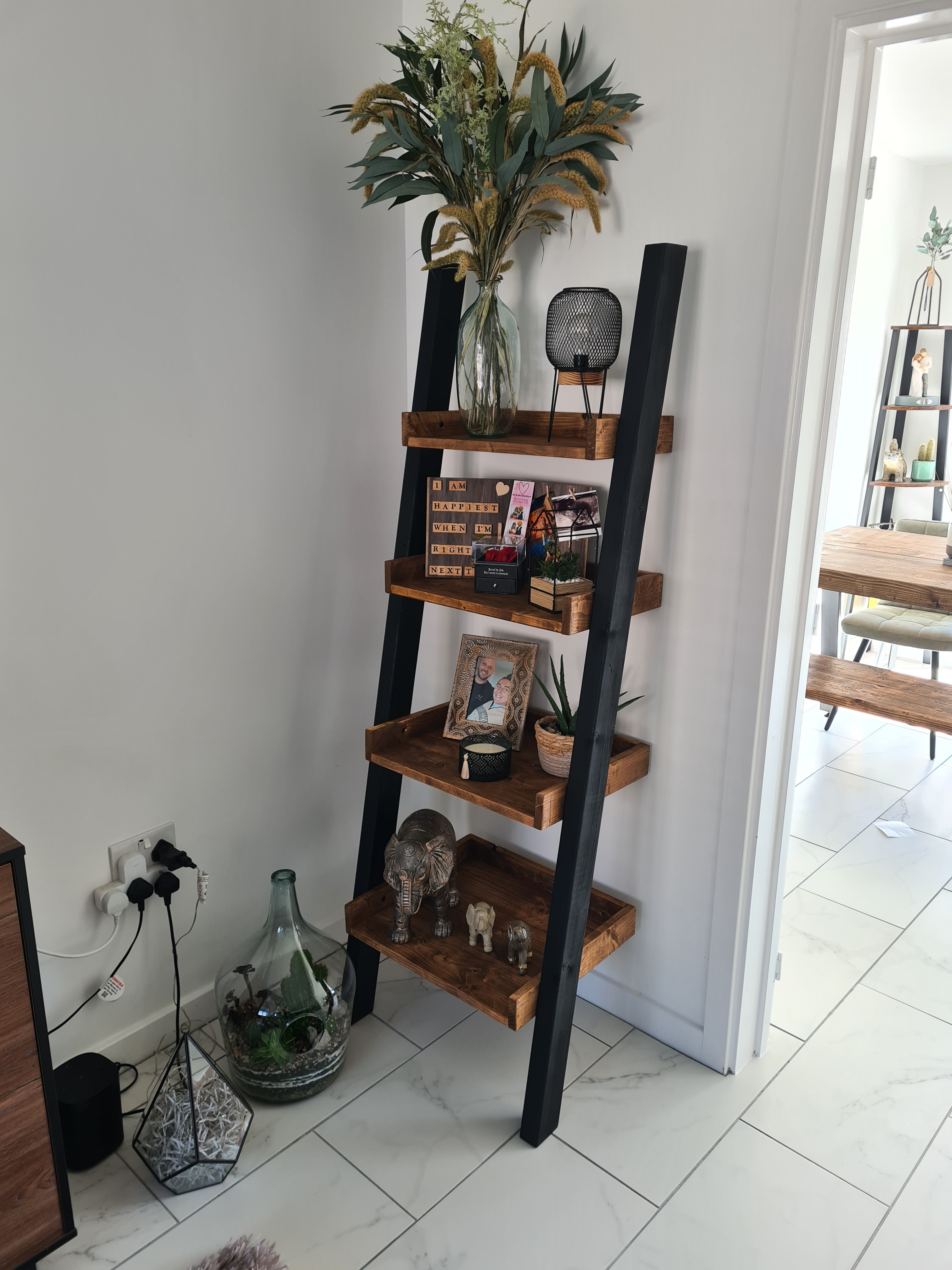 Industrial Ladder Bookshelf – DK Fabrications