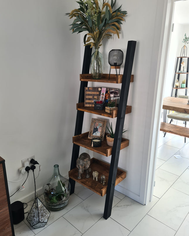 Industrial ladder bookshelf | UK Made