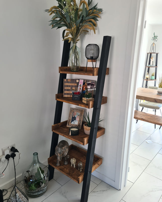 Industrial ladder bookshelf | UK Made
