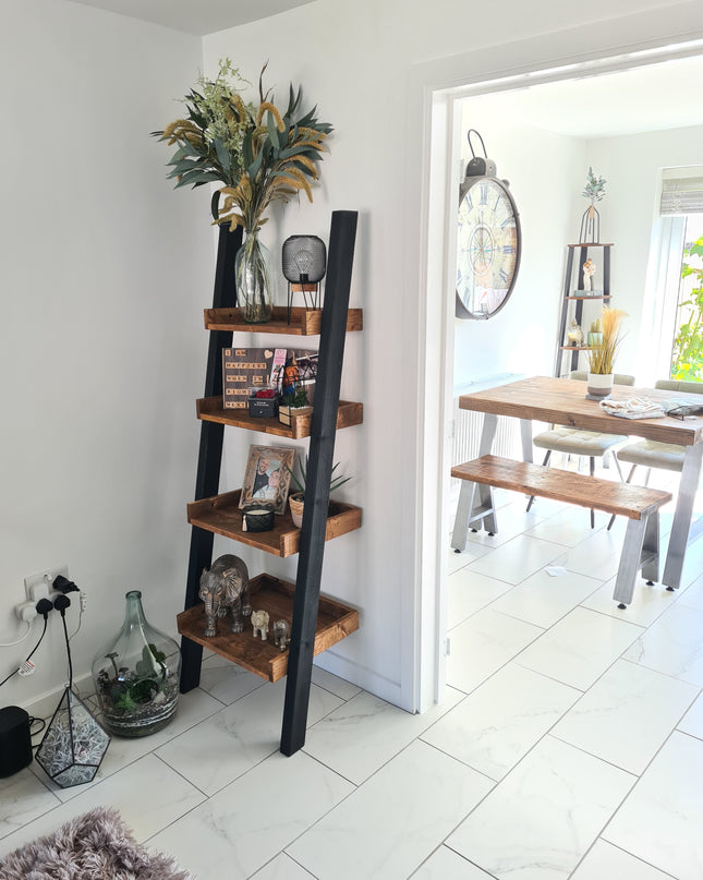 Industrial ladder bookshelf | UK Made