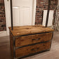 Industrial Rustic Clothes Rail – Solid Wood & Metal - DK Fabrications