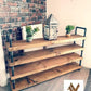 Handmade Industrial Shoe Rack – Solid Wood & Metal - DK Fabrications