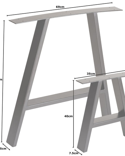 Industrial Dining Table-A Frame legs | UK Made