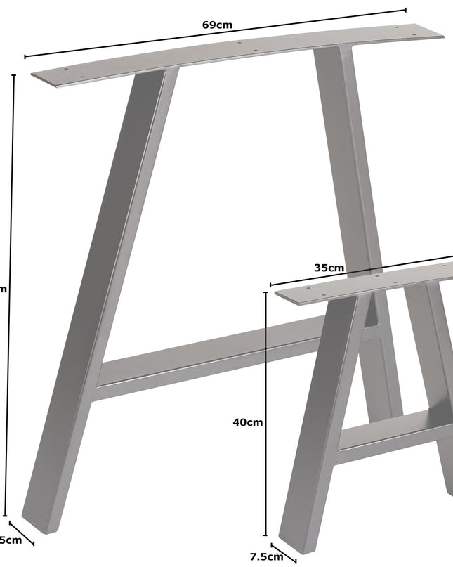 Industrial Dining Table-A Frame legs | UK Made
