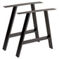 Chunky Industrial Dining Table with A-Frame Legs – Solid Wood & Metal - DK Fabrications