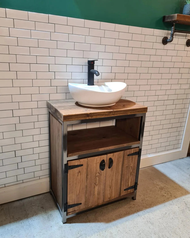 Rustic Bathroom Vanity Unit-cupboard | UK Made