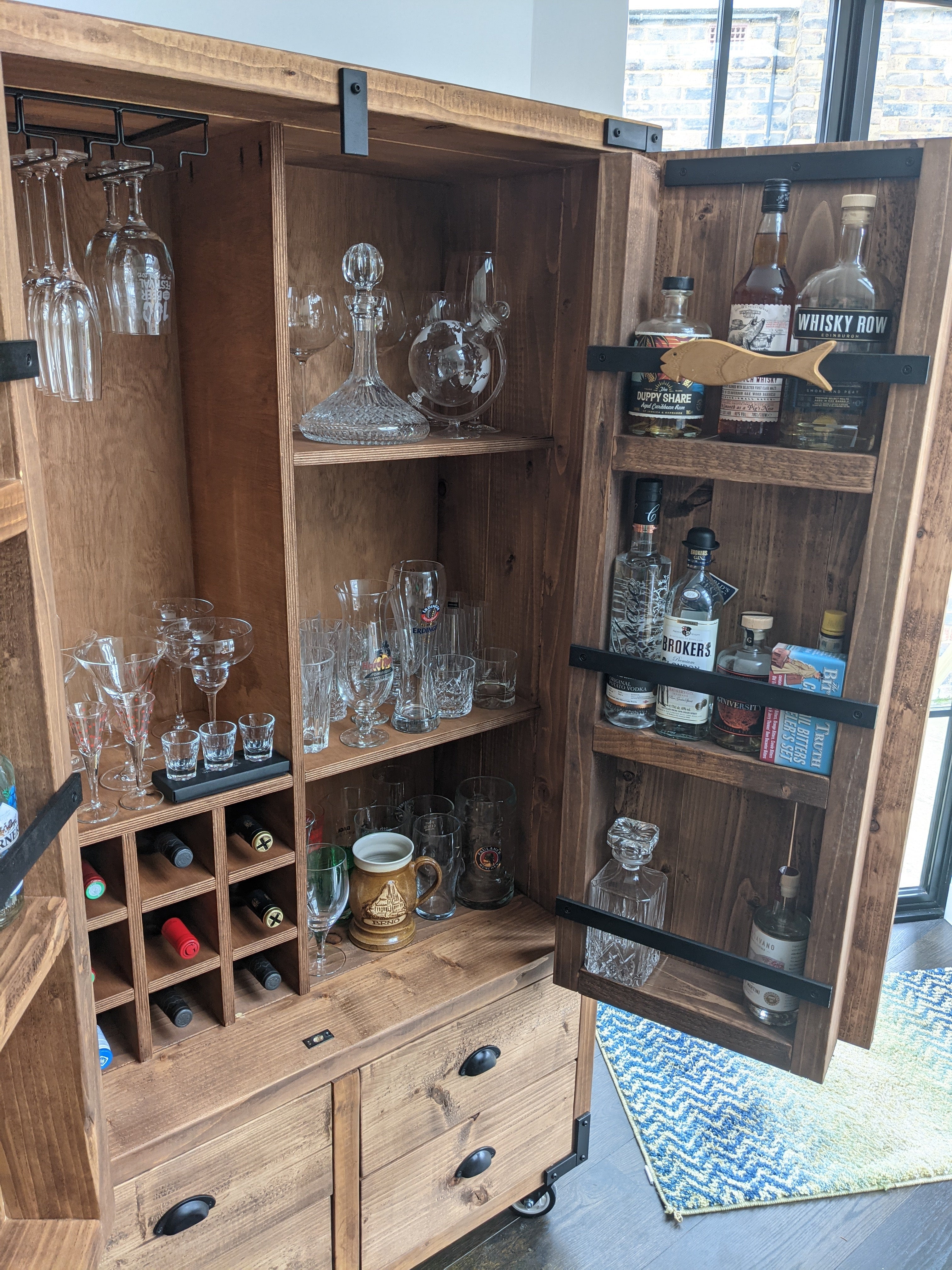 Reclaimed drinks deals cabinet