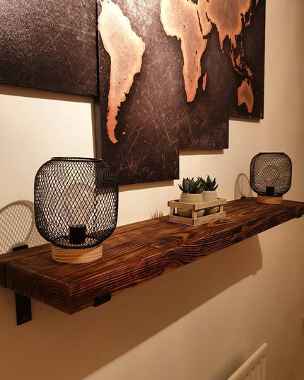 Industrial Wall Shelf-metal brackets | UK Made