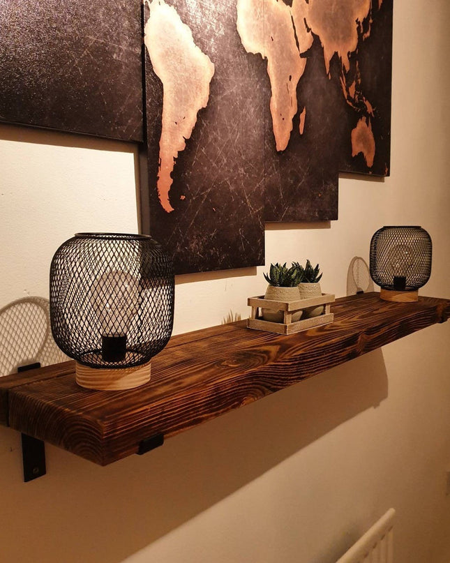Industrial Wall Shelf-metal brackets | UK Made